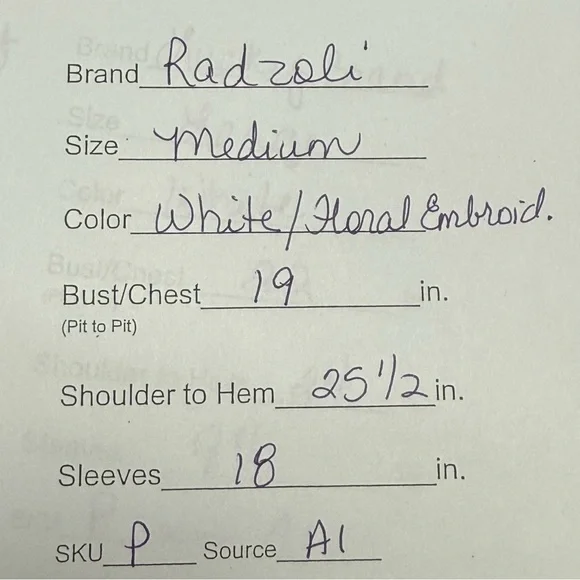 Radzoli Floral Embroidered Fringe Tunic Top Mesh Yoke Boho Chic White M - Picture 9 of 9